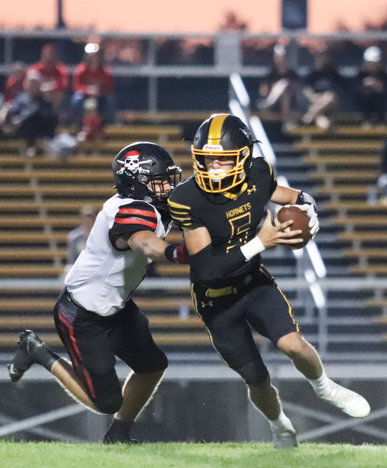 Gabe DeFily runs with the ball